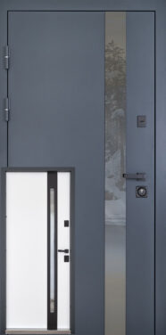 Вхідні двері Abwehr DEFENDER Nordi Glass 506 Ral 7021Т/ВСМ мдф+vinor