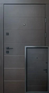 Вхідні двері Qdoors Преміум Горизонталь венге темний горизонт