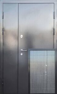 Вхідні двері Форт-М Стандарт Метал/МДФ Горизонталь 1200 графіт/дуб вулканічний