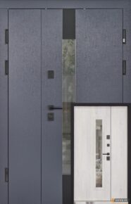 Вхідні двері Abwehr Tower 1200 метал Lampre антрацит/венге Сосна прованс+ВСМ