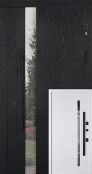 Вхідні двері Abwehr TERMIX Carat Lampre Black Wood + Вулична плівка