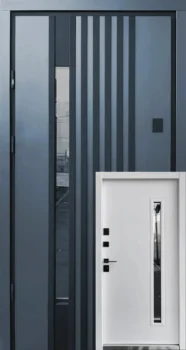 Вхідні двері BEREZ Berez Street Plus Rio P LOFT антрацит/білий атлас