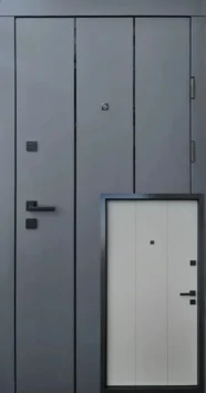 Вхідні двері Qdoors Преміум Вертикаль-АК антрацит/грей софт
